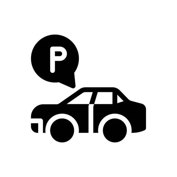 Ilustracja Wektora Samochodu Przejrzystym Tle Symbole Jakości Premium Ikona Glifów — Wektor stockowy