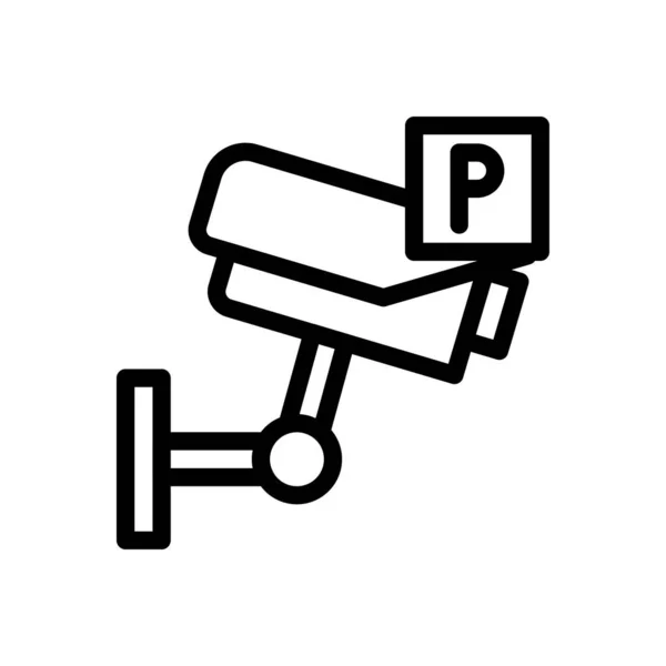 Cctv Vector Illustration Transparent Background Premium Quality Symbols Thin Line — Stock vektor