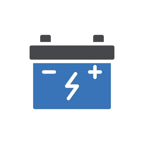 Battery Vector Illustration Transparent Background Premium Quality Symbols Glyphs Icon — Stock vektor