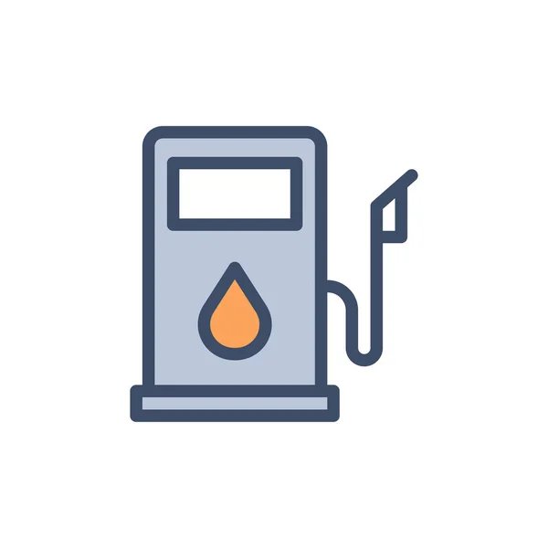 Ilustración Vectorial Bomba Gasolina Sobre Fondo Transparente Símbolos Calidad Premium — Archivo Imágenes Vectoriales