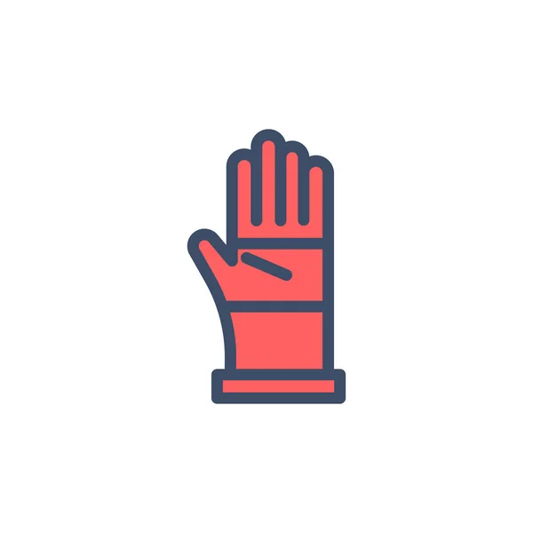 Gloves Vector Illustration Transparent Background Premium Quality Symbols Stroke Icon — ストックベクタ