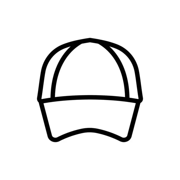 그라운드에서 Cap Vector Premium Quality Symbols Thin Line Icon Concept — 스톡 벡터