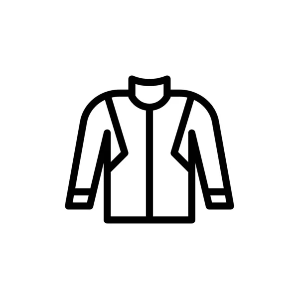 透明背景下的夹克矢量插图 优质符号 概念和平面设计的细线图标 — 图库矢量图片