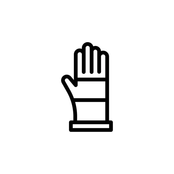 Gloves Vector Illustration Transparent Background Premium Quality Symbols Thin Line — Stock Vector