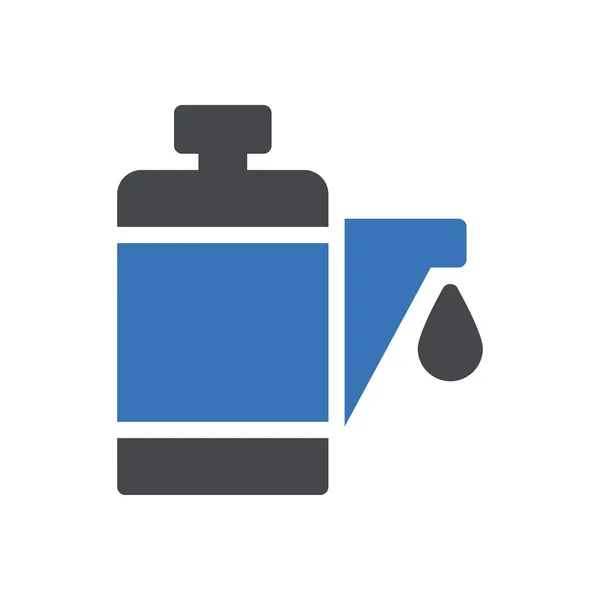 Bottle Vector Illustration Transparent Background Premium Quality Symbols Glyphs Icon — Vetor de Stock