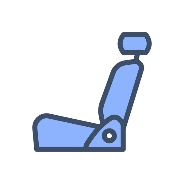 Autositz Vektor Illustration Auf Transparentem Hintergrund Symbole Premium Qualität Schlagsymbol — Stockvektor