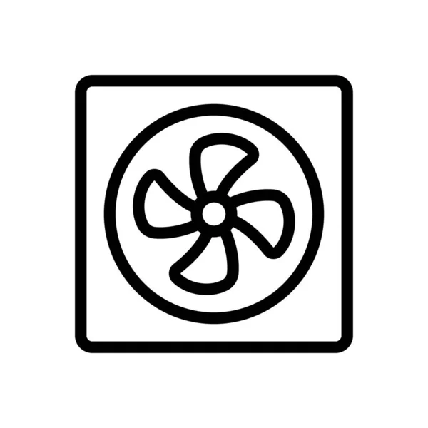 Векторная Иллюстрация Охлаждения Вентилятора Прозрачном Фоне Символы Высокого Качества — стоковый вектор