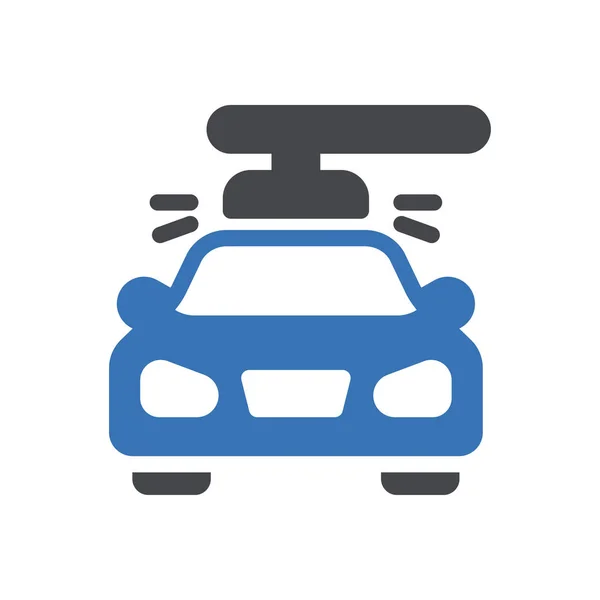 Αυτοκίνητο Καθαρισμού Διανυσματική Απεικόνιση Διαφανές Φόντο Premium Σύμβολα Ποιότητας Glyphs — Διανυσματικό Αρχείο