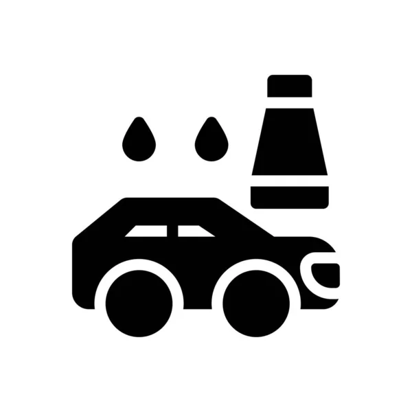 Autowäsche Vektor Illustration Auf Transparentem Hintergrund Symbole Premium Qualität Glyphen — Stockvektor