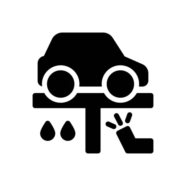 Ilustracja Wektora Podnoszenia Samochodu Przejrzystym Tle Symbole Jakości Premium Ikona — Wektor stockowy