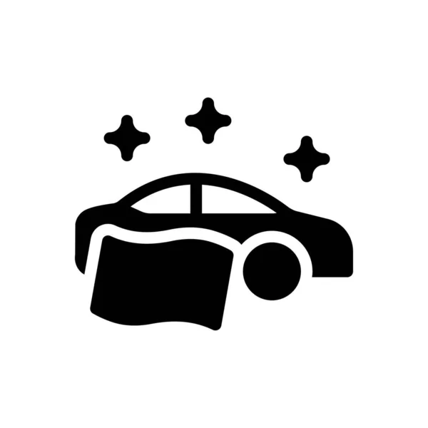 Car Clean Vector Illustration Transparent Background Premium Quality Symbols Glyphs — Stock Vector