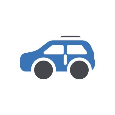 Şeffaf bir arkaplan üzerinde jeep vektör çizimi. Konsept ve grafik tasarımı için mükemmel kalite semboller..