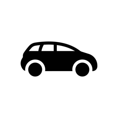 Şeffaf bir arkaplan üzerinde araba vektör çizimi. Konsept ve grafik tasarımı için mükemmel kalite semboller..