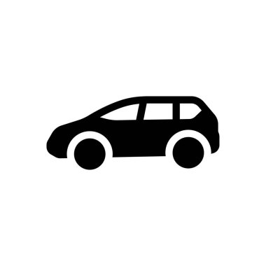 Şeffaf bir arkaplan üzerinde araba vektör çizimi. Konsept ve grafik tasarımı için mükemmel kalite semboller..