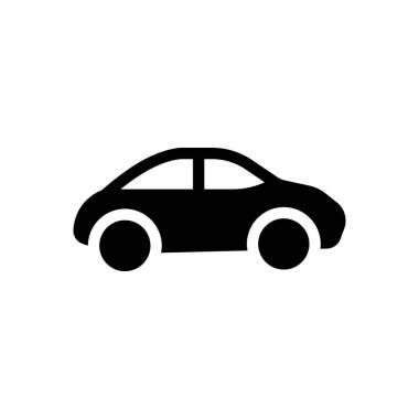 Şeffaf bir arkaplan üzerinde taksi vektör çizimi. Konsept ve grafik tasarım simgeleri için kaliteli semboller..