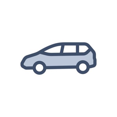 Şeffaf bir arkaplan üzerinde araba vektör çizimi. Konsept ve grafik tasarımı için birinci sınıf kalite simgeler..