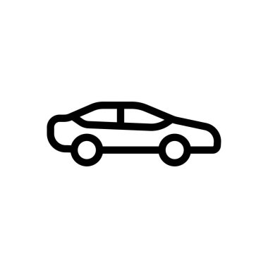 Şeffaf bir arkaplan üzerinde araç vektör çizimi. Premium kalite semboller. Konsept ve grafik tasarım için ince çizgi simgesi.