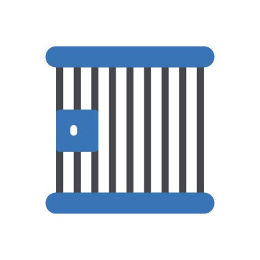 jail vector illustration on a transparent background.Premium quality symbols.Glyphs icon for concept and graphic design.