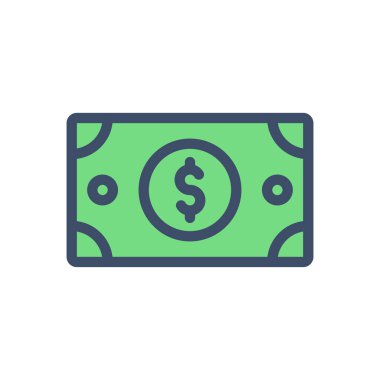 Saydam bir arkaplan üzerinde dolar nakit vektör illüstrasyonu. Konsept ve grafik tasarımı için birinci sınıf kalite simgeler..