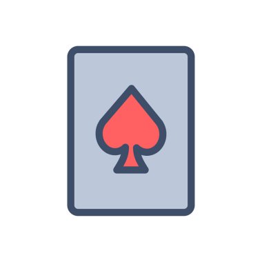 Şeffaf bir arkaplan üzerinde poker vektör illüstrasyonu. Konsept ve grafik tasarımı için birinci sınıf kalite simgeler..