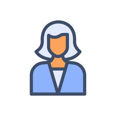 Saydam bir arkaplan üzerinde kadın vektör illüstrasyonu. Konsept ve grafik tasarım için birinci sınıf kalite simgeler.. 