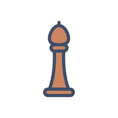 Saydam bir arkaplan üzerinde satranç vektör illüstrasyonu. Konsept ve grafik tasarımı için birinci sınıf kalite simgeler..