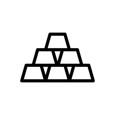 Şeffaf bir arkaplanda altın vektör çizimi. Konsept ve grafik tasarım için ince çizgi simgesi.. 