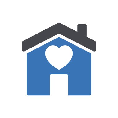 Şeffaf bir arkaplan üzerinde ev vektör illüstrasyonu. Konsept ve grafik tasarımı için özel kalite semboller.. 