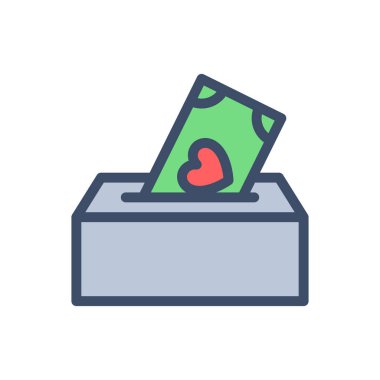 charity vector illustration on a transparent background.Premium quality symbols.Stroke icon for concept and graphic design.