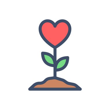 Şeffaf bir arkaplan üzerinde kalp vektör çizimi. Konsept ve grafik tasarım için kaliteli semboller.. 