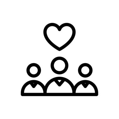 charity vector illustration on a transparent background.Premium quality symbols.Thin line icon for concept and graphic design