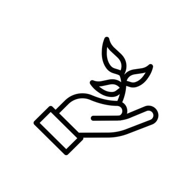 Şeffaf bir arkaplanda büyüme vektörü çizimi. Konsept ve grafik tasarımı için ince çizgi simgesi. 