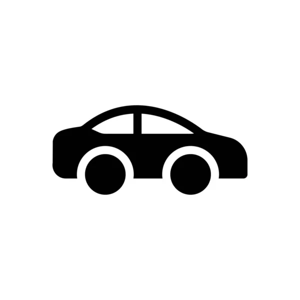 Ilustração Vetor Carro Fundo Transparente Símbolos Qualidade Premium Ícone Glyphs — Vetor de Stock