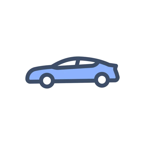 Auto Vector Illustratie Een Transparante Achtergrond Premium Kwaliteit Symbolen Stroke — Stockvector