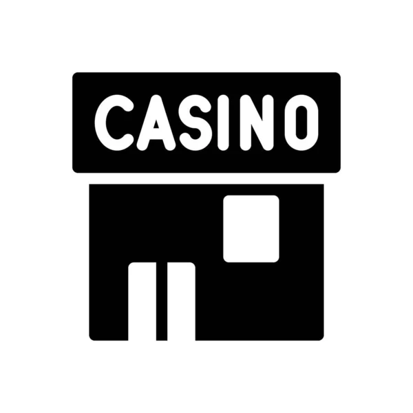 Casino Vector Illustratie Een Transparante Achtergrond Premium Kwaliteit Symbolen Glyphs — Stockvector