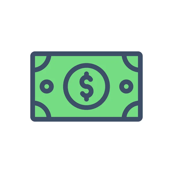 Dólar Ilustración Vector Efectivo Sobre Fondo Transparente Símbolos Calidad Premium — Vector de stock