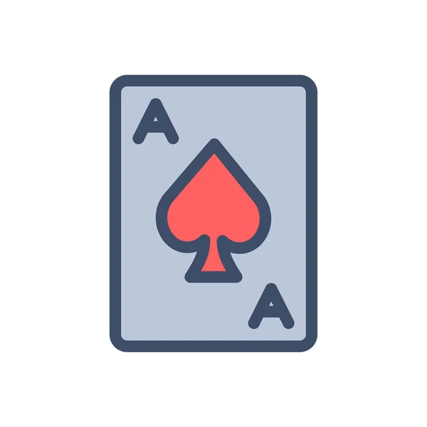 Illustration Vectorielle Carte Poker Sur Fond Transparent Symboles Qualité Premium — Image vectorielle