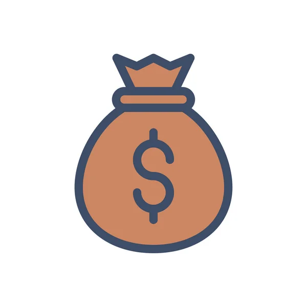 Illustration Vectorielle Sac Dollar Sur Fond Transparent Symboles Qualité Premium — Image vectorielle