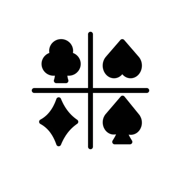 Poker Vektor Illustration Auf Transparentem Hintergrund Hochwertige Symbole Glyphen Symbol — Stockvektor