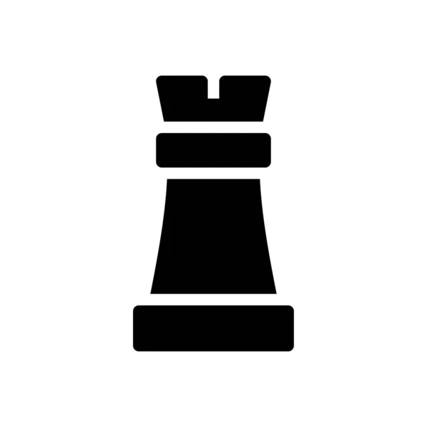 Schachvektorillustration Auf Transparentem Hintergrund Hochwertige Symbole Glyphen Symbol Für Konzept — Stockvektor