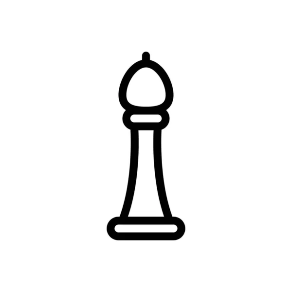 Schachvektorillustration Auf Transparentem Hintergrund Symbole Von Höchster Qualität Thin Line — Stockvektor