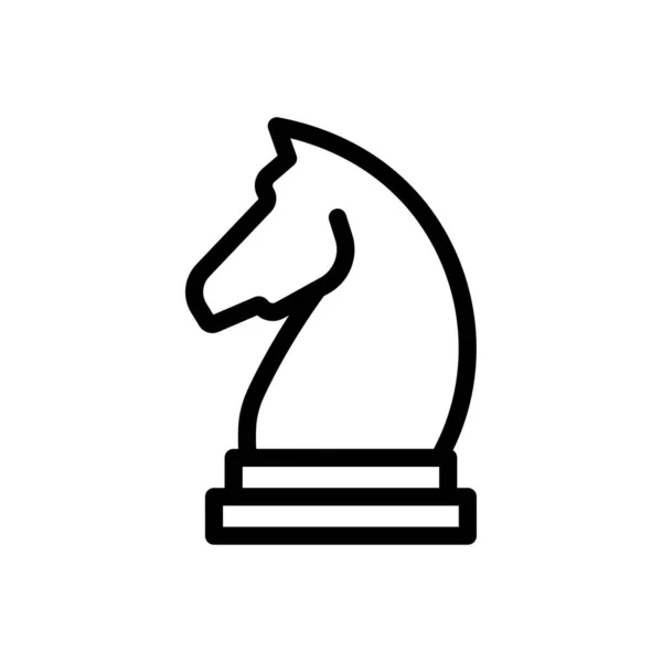 Šachová Vektorová Ilustrace Průhledném Pozadí Symboly Prvotřídní Kvality Ikona Tenké — Stockový vektor