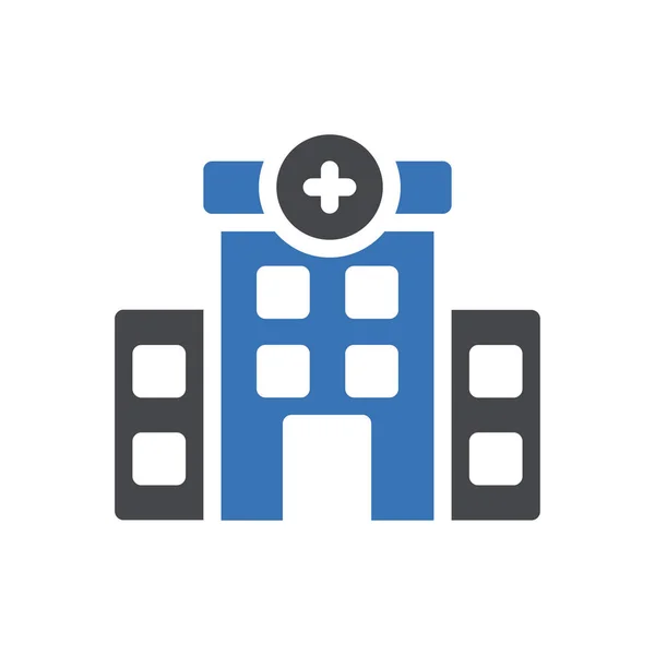 Krankenhaus Vektor Illustration Auf Transparentem Hintergrund Hochwertige Symbole Glyphen Symbol — Stockvektor