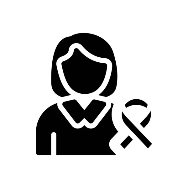 Cancer Vector Illustration Transparent Background Premium Quality Symbols Glyphs Icon — Wektor stockowy