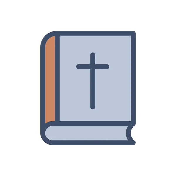 그라운드에서 Bible Vector Premium Quality Symbols Stroke Icon Concept Graphic — 스톡 벡터