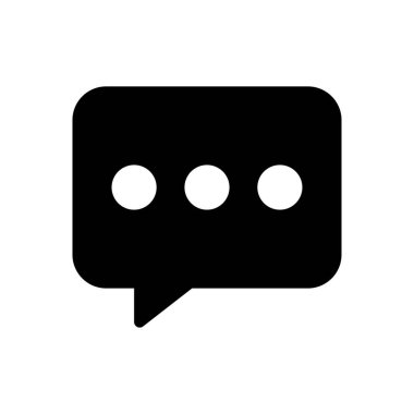 Saydam bir arkaplan üzerinde sohbet vektör illüstrasyonu. Konsept ve grafik tasarımı için premium kalite simgeleri.. 