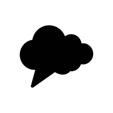 Şeffaf bir arkaplan üzerindeki düşünce vektör illüstrasyonu. Konsept ve grafik tasarım için mükemmel kalite simgeleri.. 