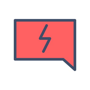 Saydam bir arkaplan üzerinde sohbet vektör illüstrasyonu. Konsept ve grafik tasarımı için premium kalite simgeleri.. 