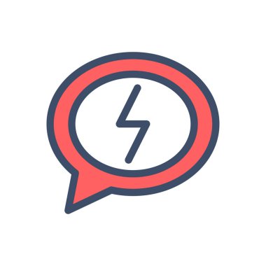 Şeffaf bir arkaplan üzerinde ileti vektör illüstrasyonu. Konsept ve grafik tasarımı için prim kalite simgeleri..