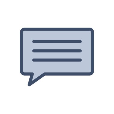 Şeffaf bir arkaplan üzerinde ileti vektör illüstrasyonu. Konsept ve grafik tasarımı için prim kalite simgeleri..